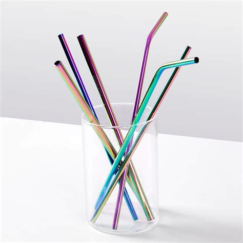 drinking straw boxes metal|20 pack stainless steel straws.